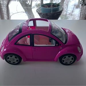Mattel Vintage 2000 Volkswagen Beetle Hot Pink Barbie Car